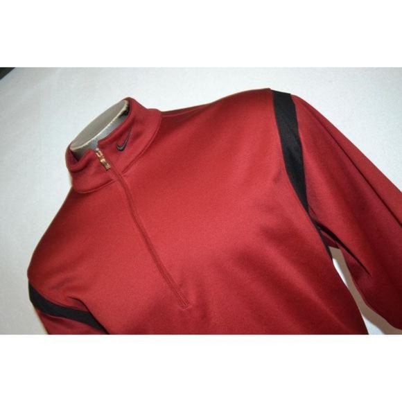 Nike Golf Other - 11384 Mens Nike Golf Pullover 1/2 Zip Size XL Red